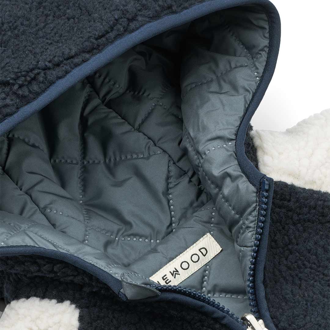 Liewood Jackson Reversible Fleece Jacket - Whale Blue Multi Mix - Image 9