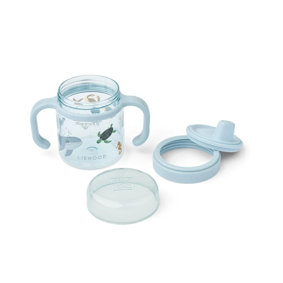 Liewood Kylo Tritan Sippy Cup 280ml - Sea Creature / Sandy - Image 3