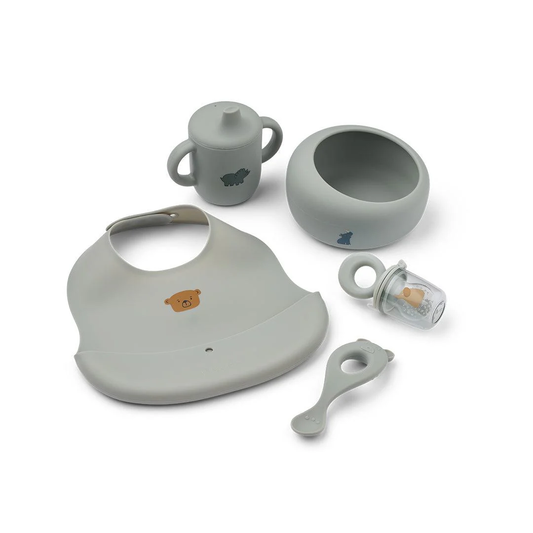Liewood Mileah Baby Weaning Mealtime - Dove Blue