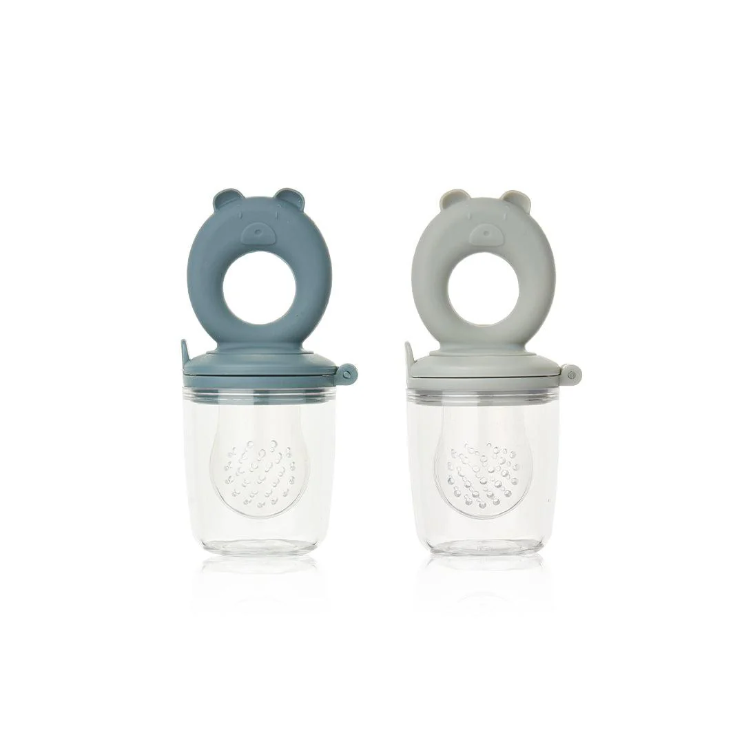 Liewood Miranda Food Feeder - 2 Pack - Whale Blue/Dove Blue