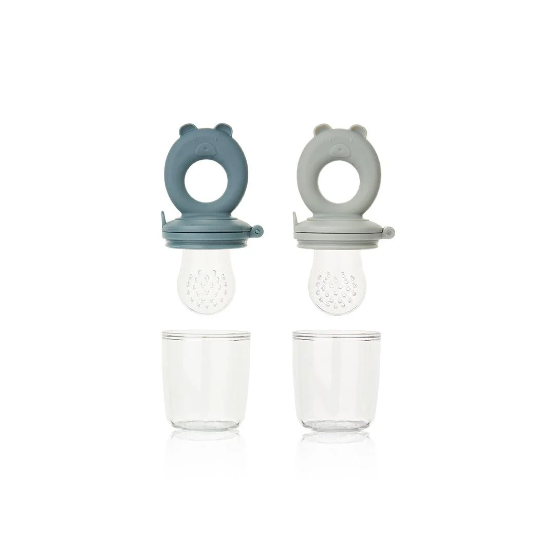Liewood Miranda Food Feeder - 2 Pack - Whale Blue/Dove Blue - Image 3