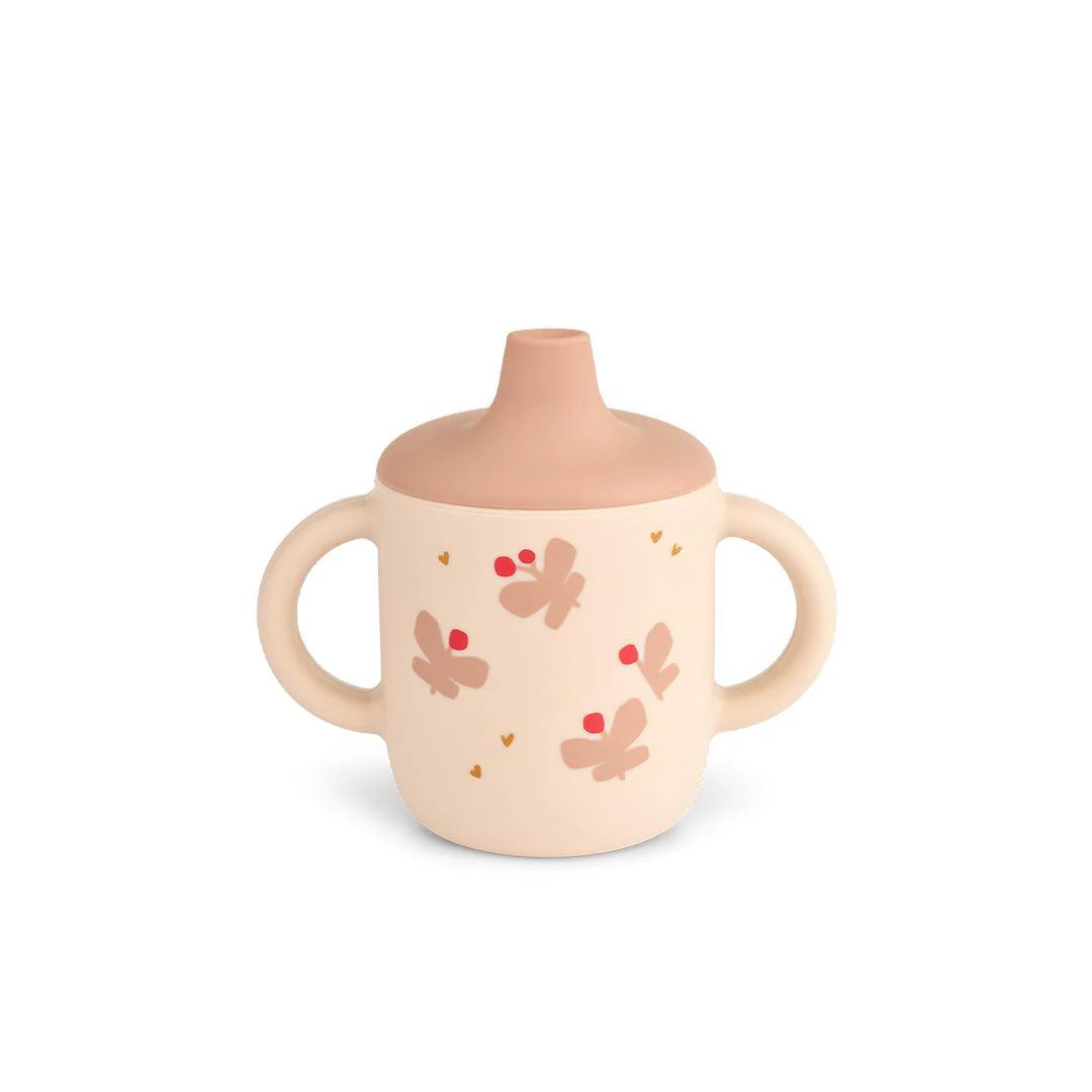 Liewood Neil Sippy Cup - Butterfly / Apple Blossom