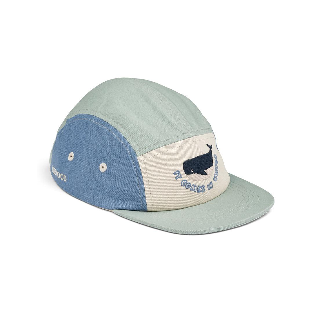 Liewood Rory Printed Cap - Ice Blue Mix