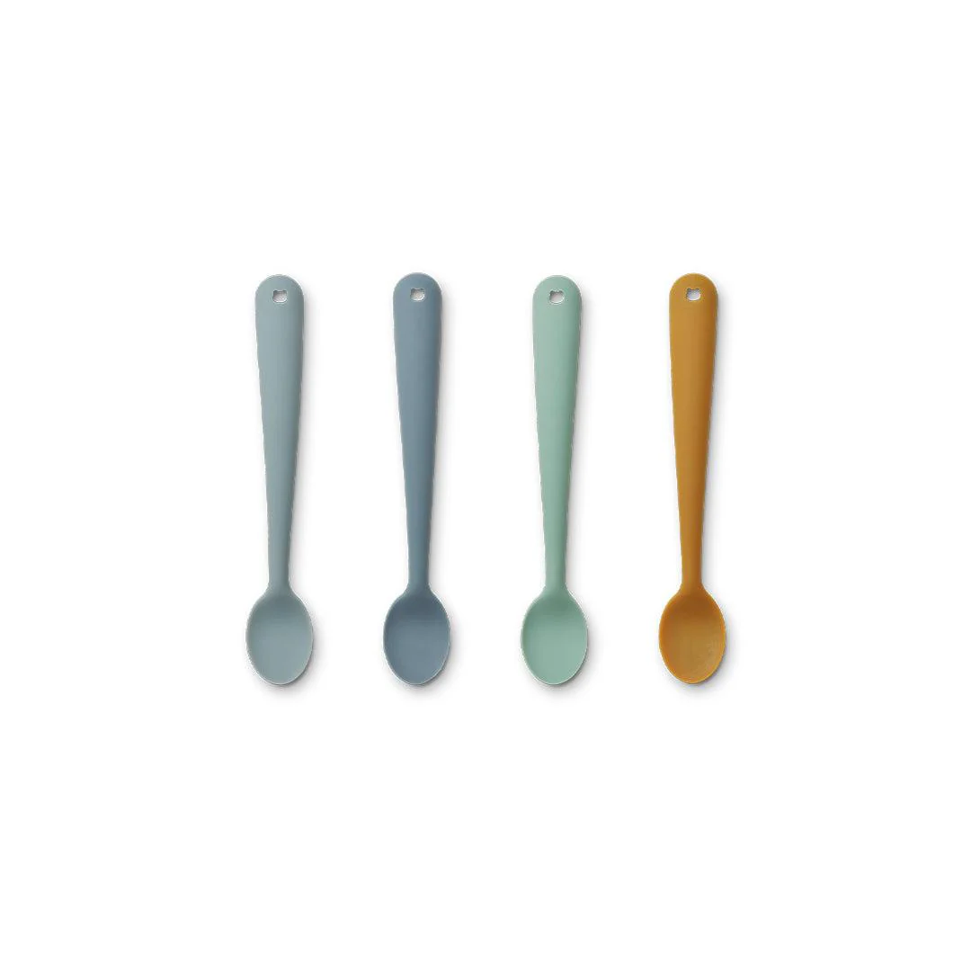 Liewood Siv Feeding Spoons - Blue Multi Mix - 4 Pack