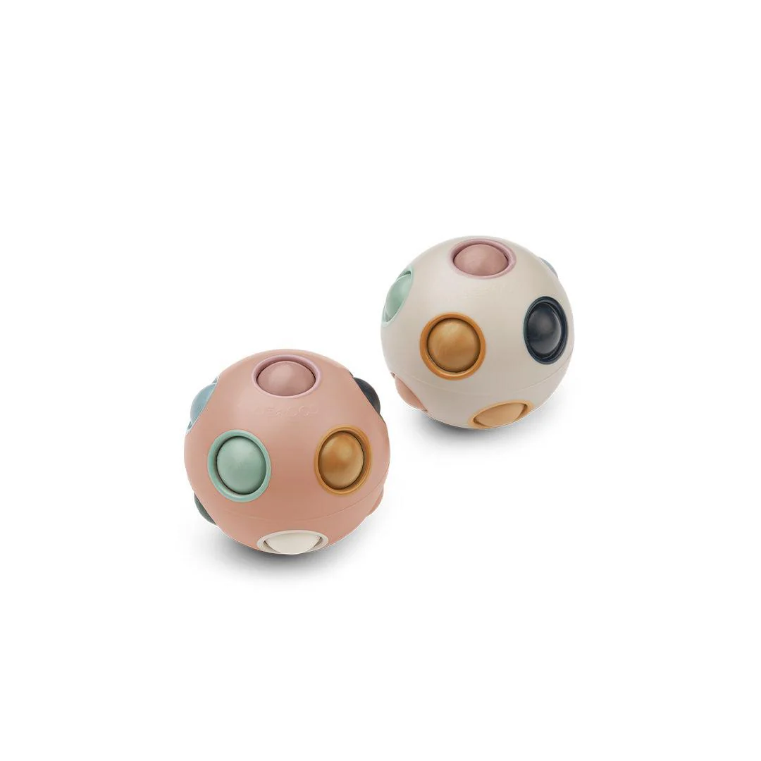 Liewood Solene Puzzle Ball 2-Pack - Pale Tuscany Multi Mix