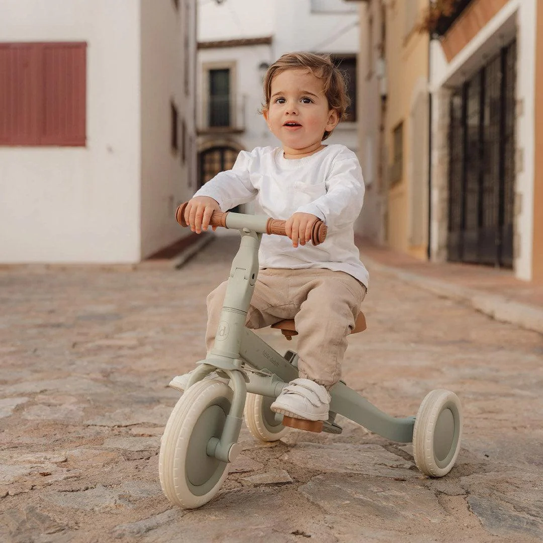 Little Dutch 4 in 1 Tricycle - Green - Image 5