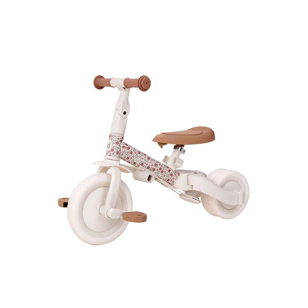 Little Dutch 4 in 1 Tricycle - Off White - Image 9