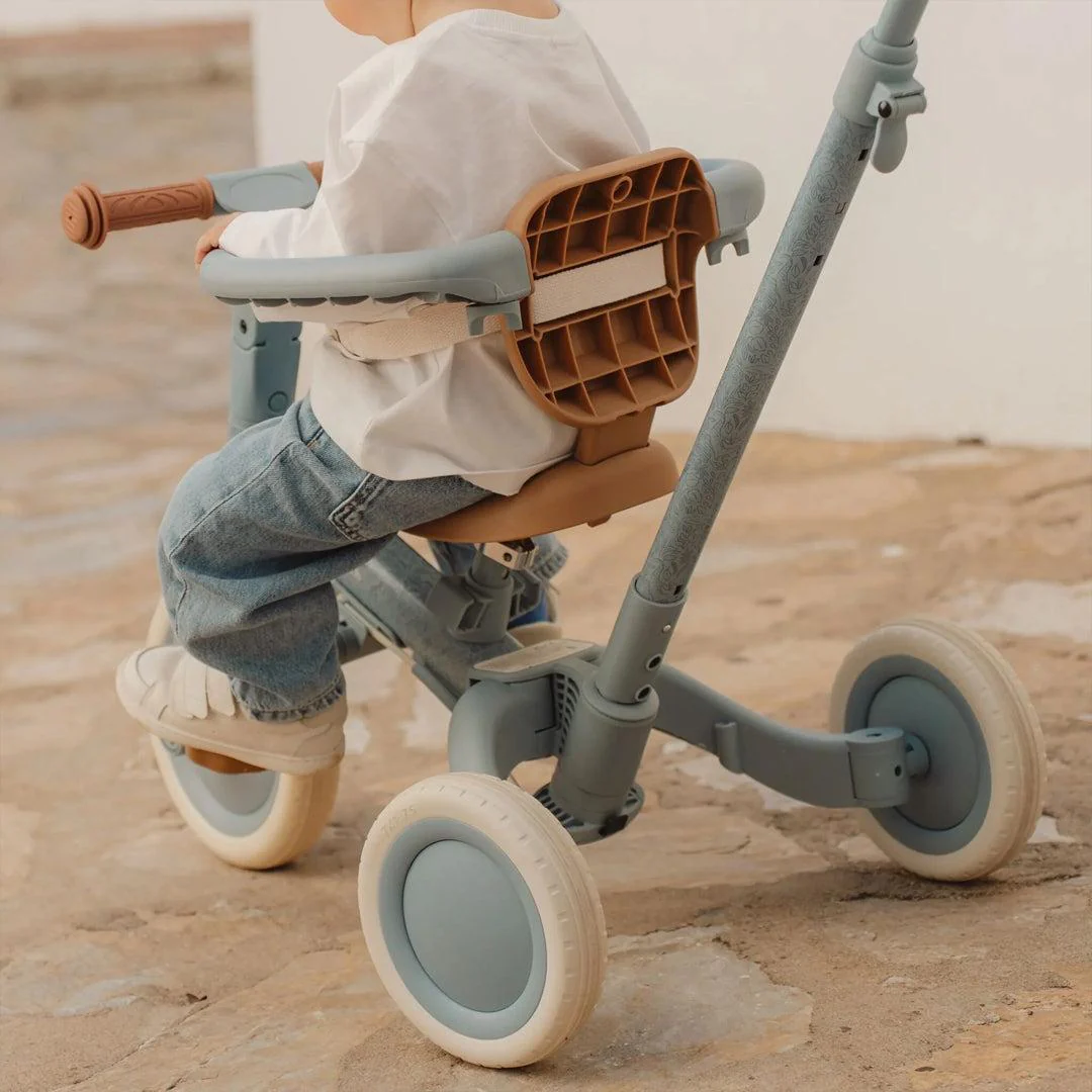 Little Dutch 4 in 1 Tricycle - Safari Dreams Blue - Image 3
