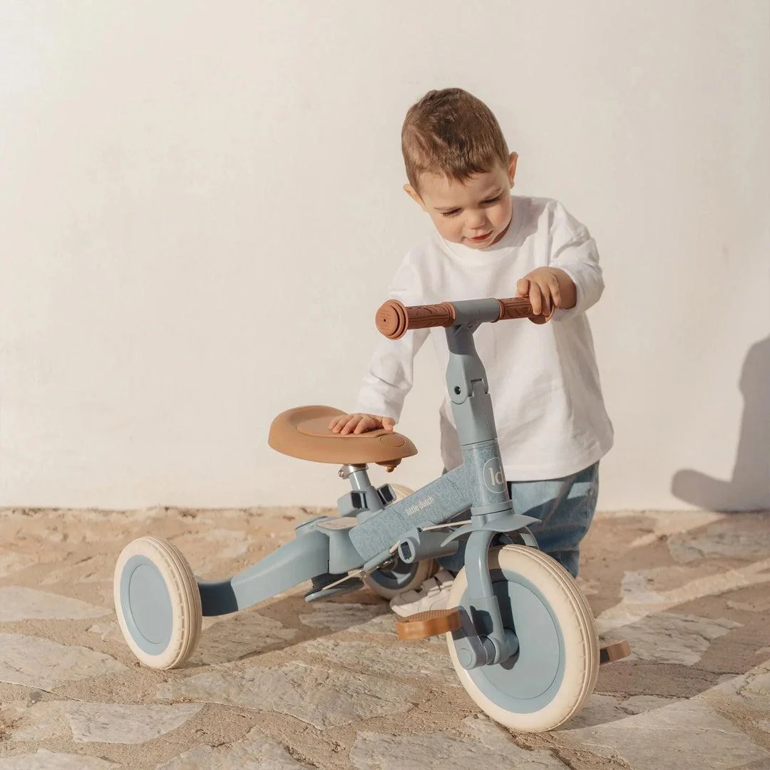 Little Dutch 4 in 1 Tricycle - Safari Dreams Blue - Image 5