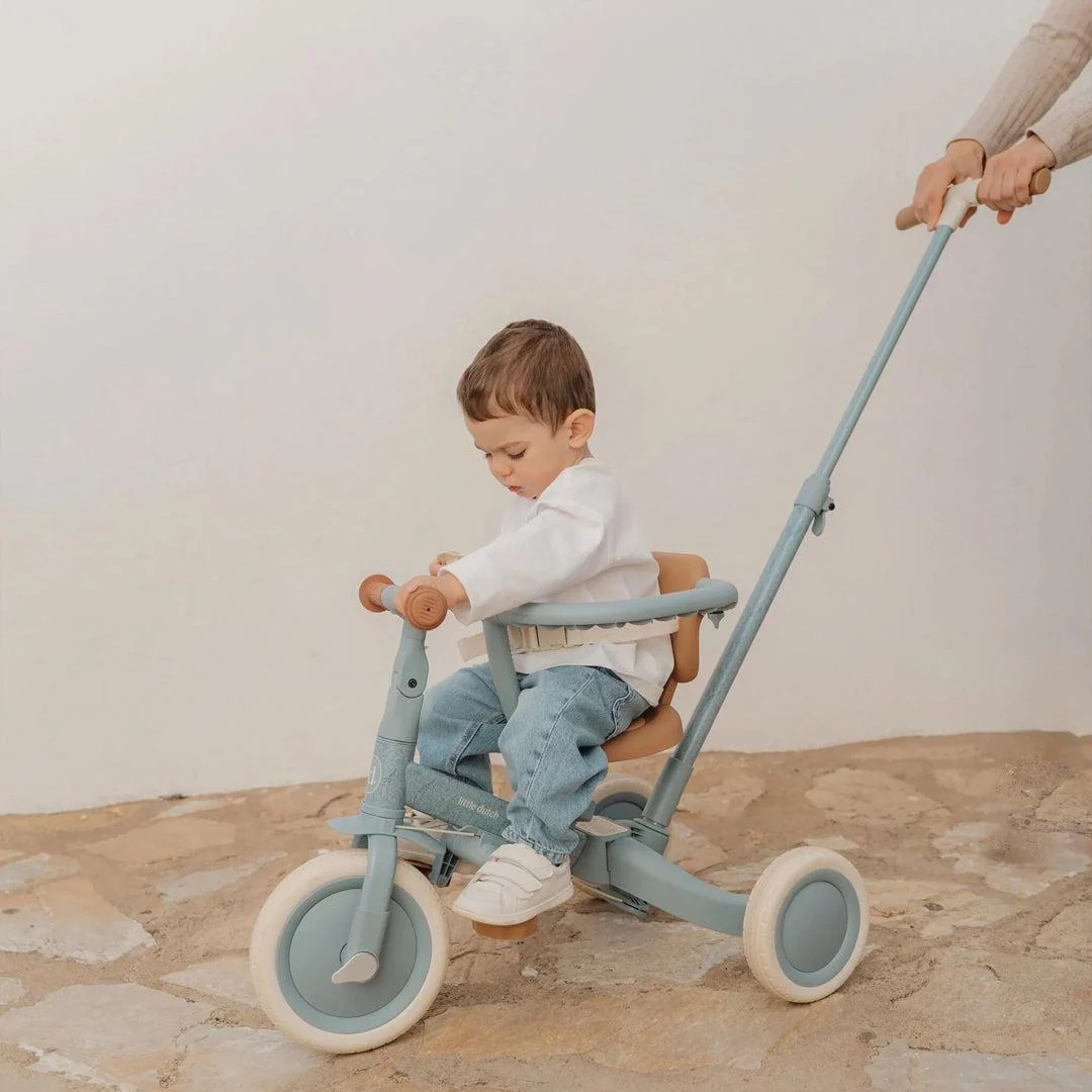 Little Dutch 4 in 1 Tricycle - Safari Dreams Blue - Image 6
