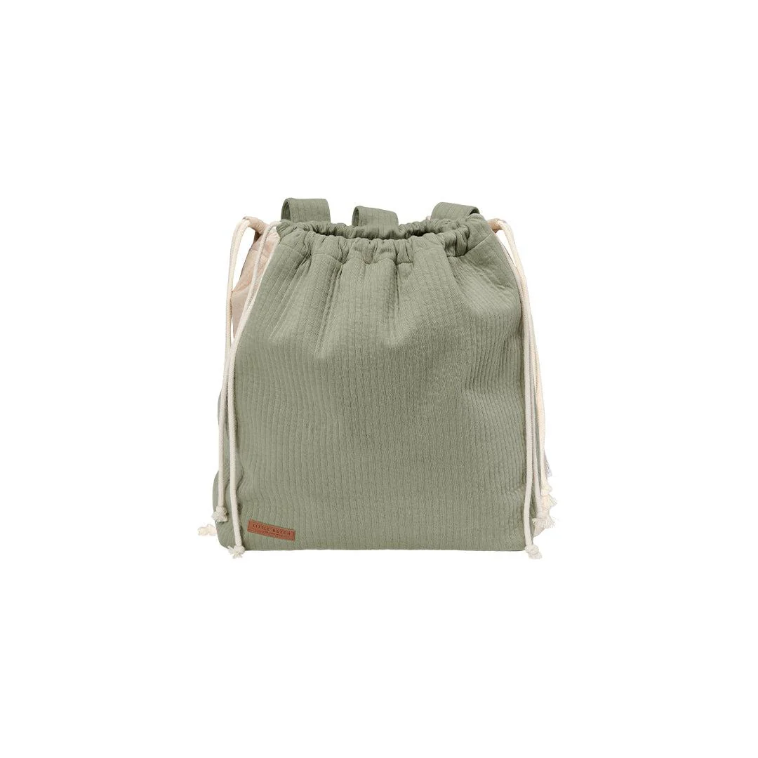 Little Dutch Playpen Toy Bag - Pure Olive