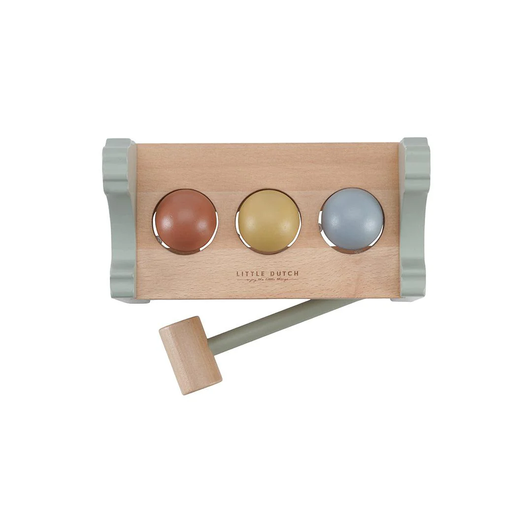 Little Dutch Pounding Bench With Rolling Balls - Little Farm - Image 8