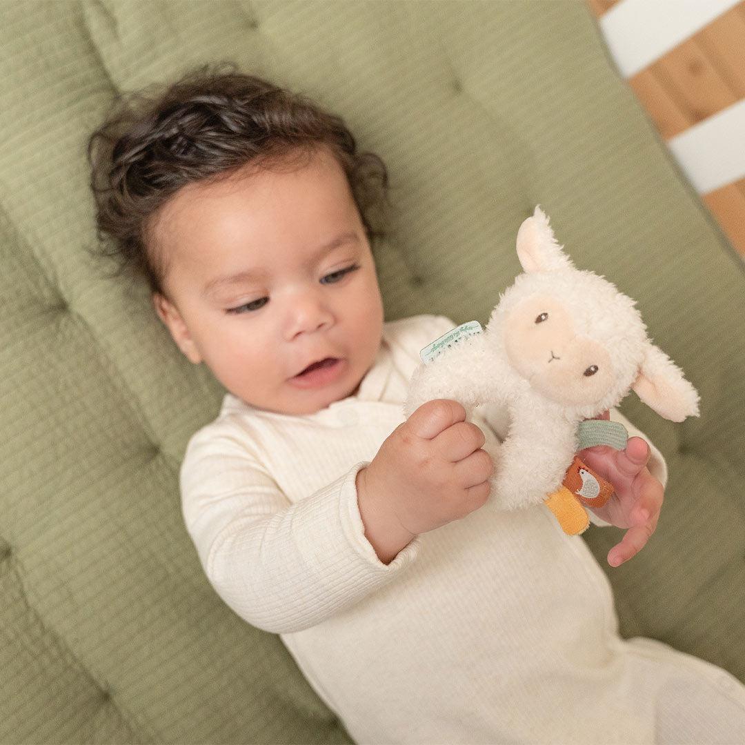 Little Dutch Soft Ring Rattle - Little Farm - Sheep - Image 2