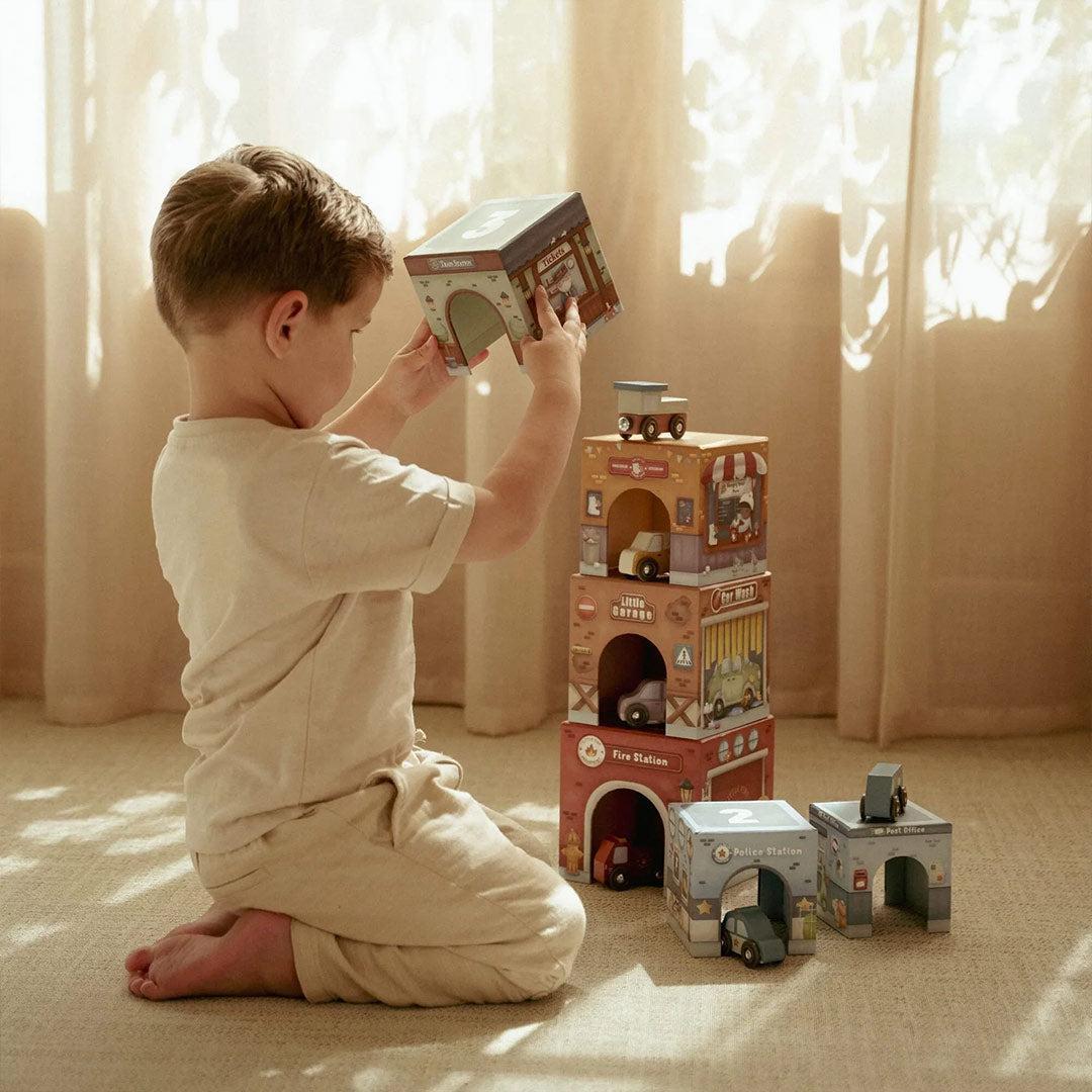 Little Dutch Stacking Blocks with Cars - Image 6