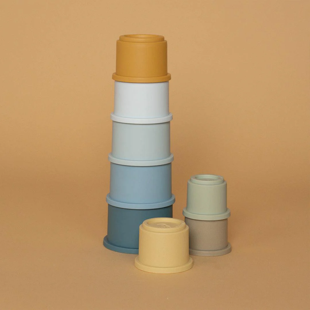 Little Dutch Stacking Cups - Blue - Image 3