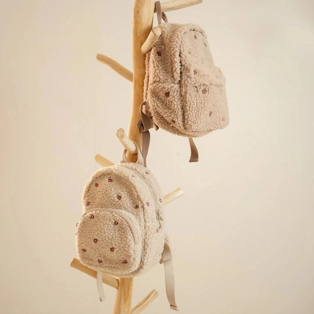 Little Dutch Teddy Backpack - Sand - Image 2