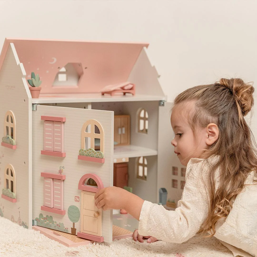 Little Dutch Wooden Dollhouse - Pink - Image 3