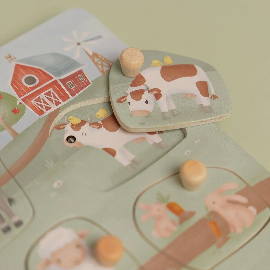 Little Dutch Wooden Sound Puzzle - Little Farm - Image 3