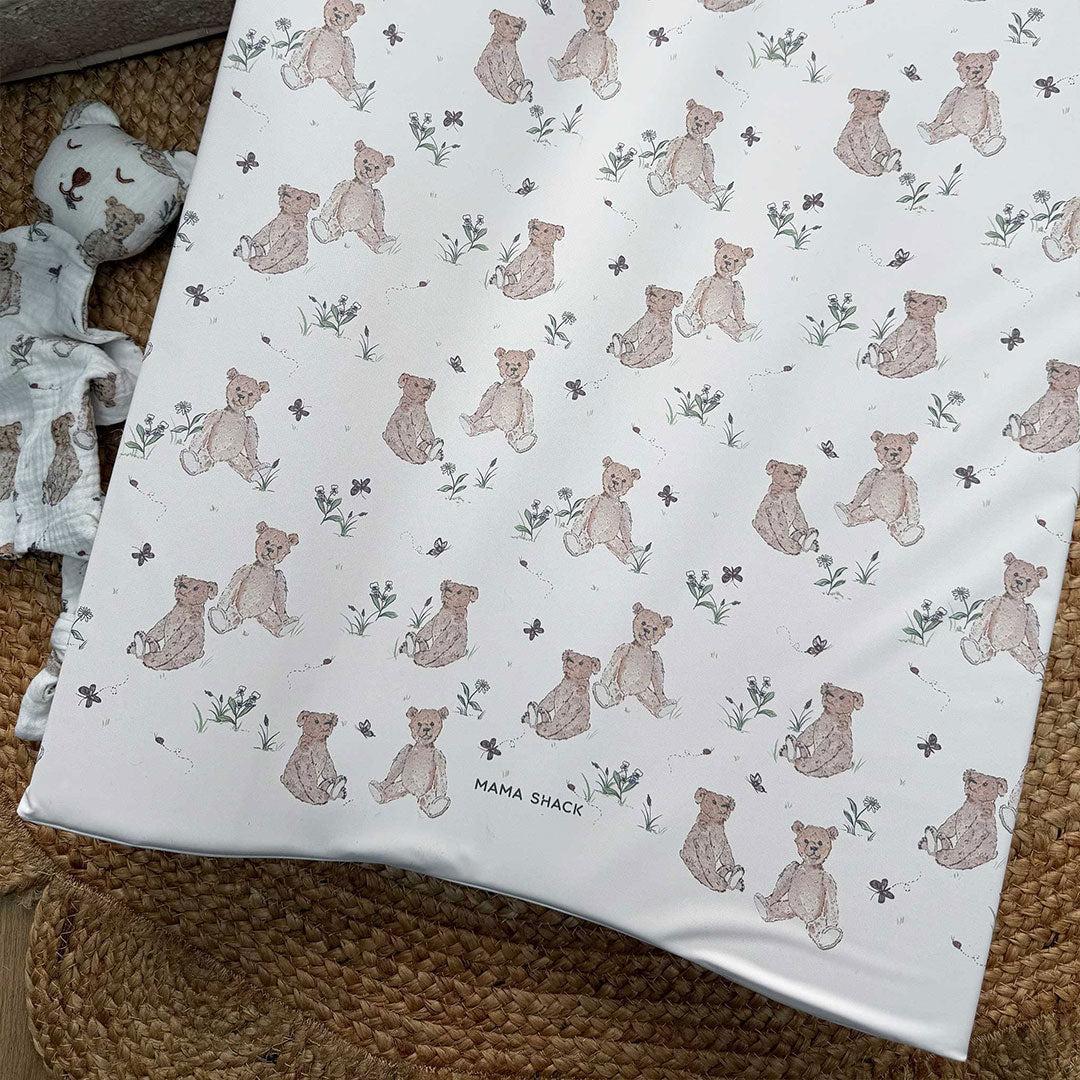 Mama Shack Anti Roll Changing Mat - Vintage Bear - Image 5
