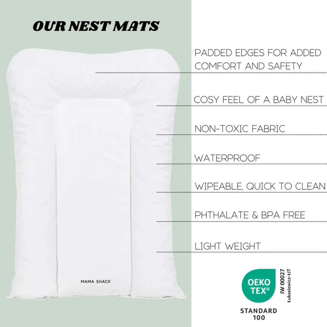 Mama Shack Nest Changing Mat - Candy Stripe - Sage - Image 5