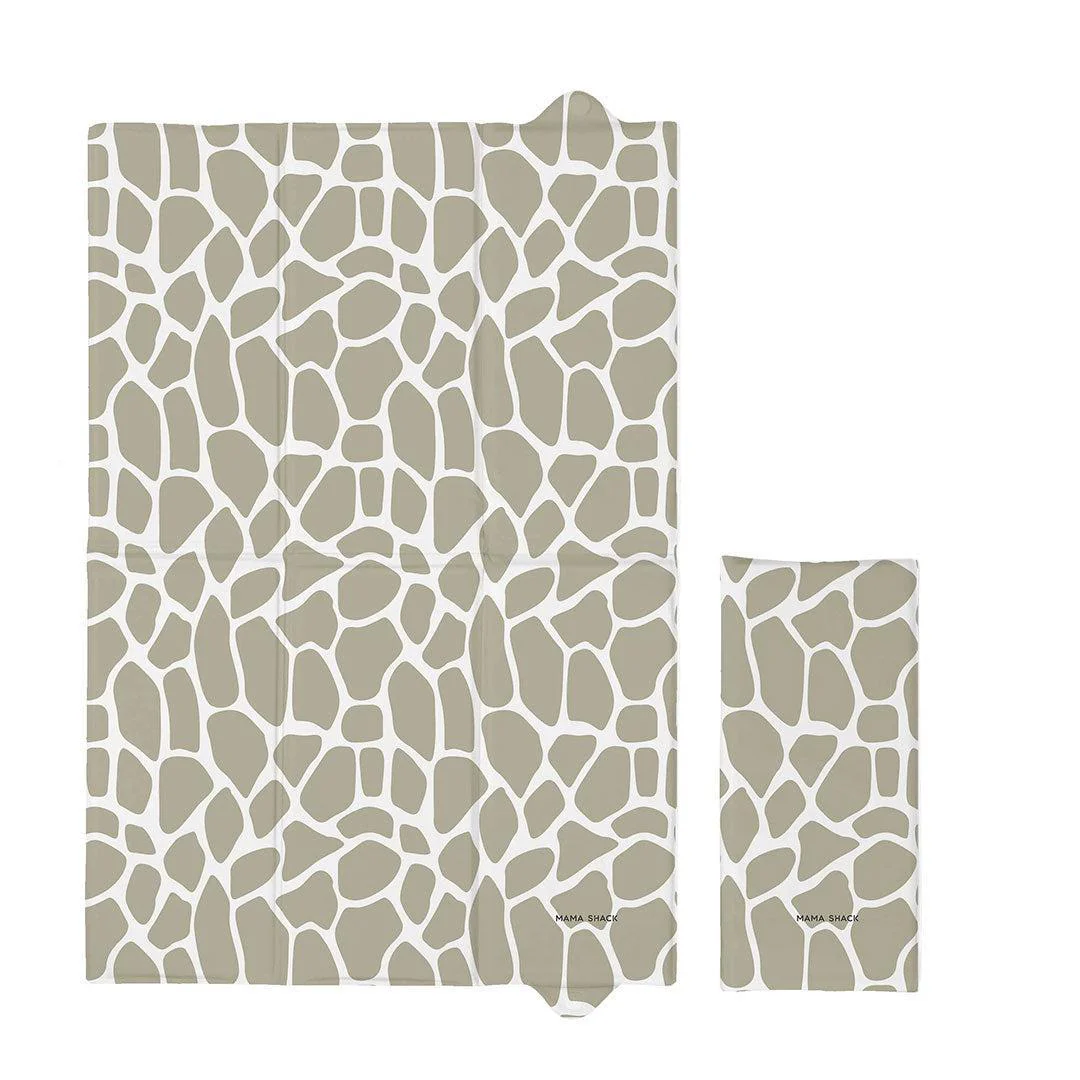 Mama Shack Foldable Travel Changing Mat - Giraffe Print