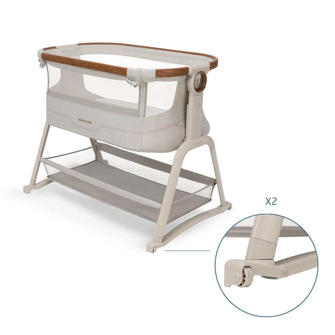 Maxi-Cosi Iora Plus Bedside Crib - Elegance Beige - Image 7