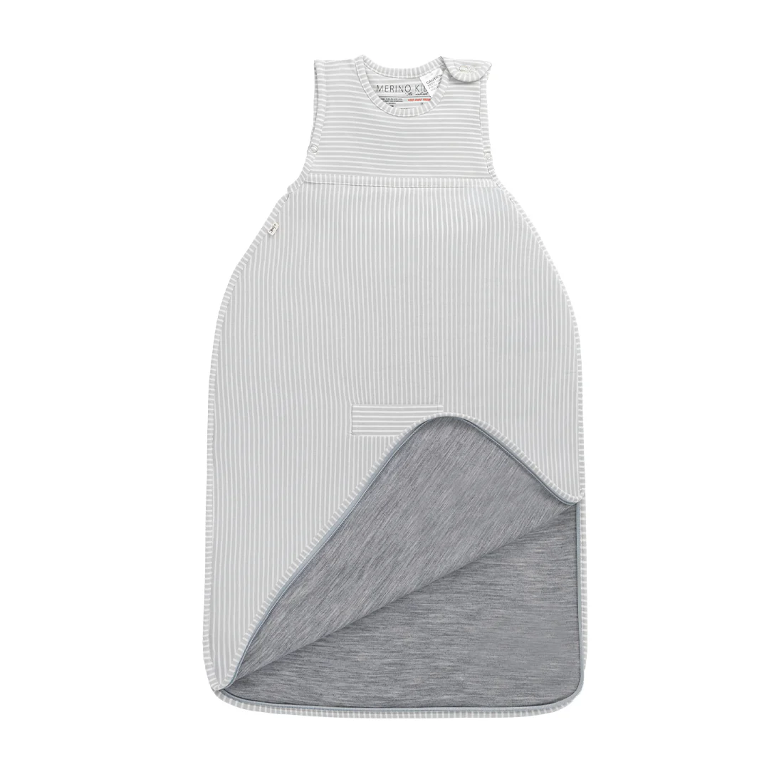 Merino Kids Go Go Sleeping Bag - Standard Weight - Turtle Dove Stripe - Image 14