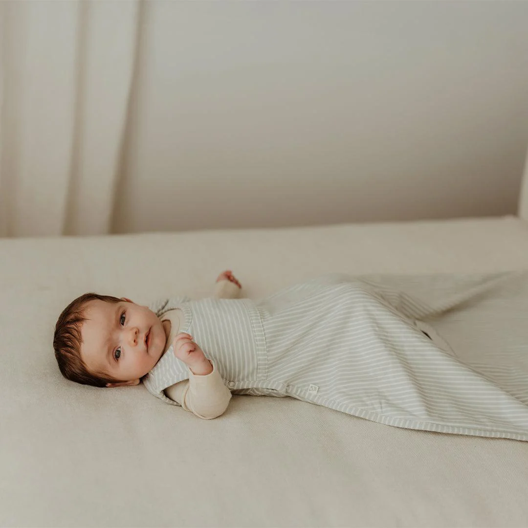 Merino Kids Go Go Sleeping Bag - Standard Weight - Turtle Dove Stripe - Image 6