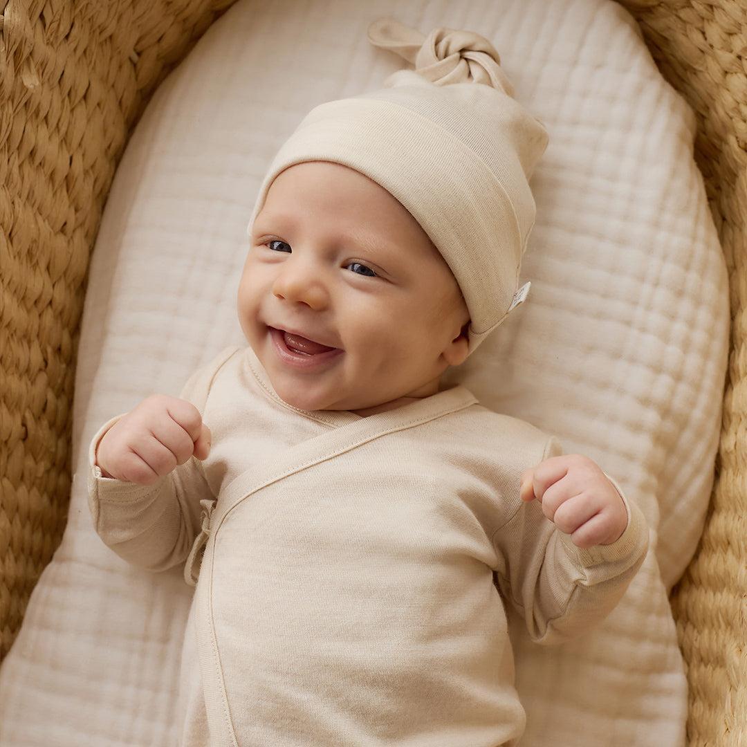Merino Kids Merino Beanie - Natural - Image 4