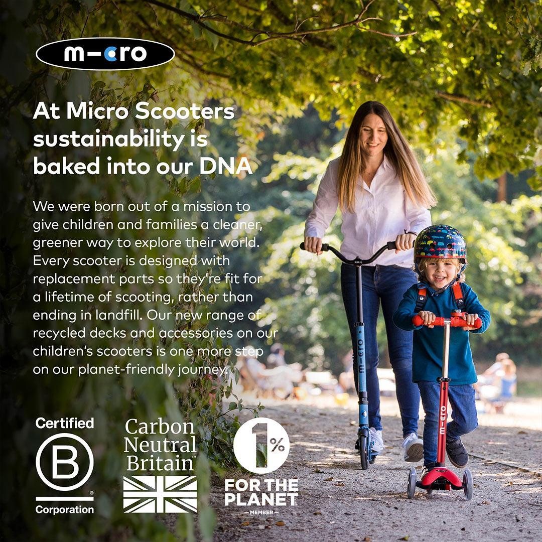 Micro Scooters Mini Deluxe LED Rock And Go Scooter - Rose Pink - Image 11