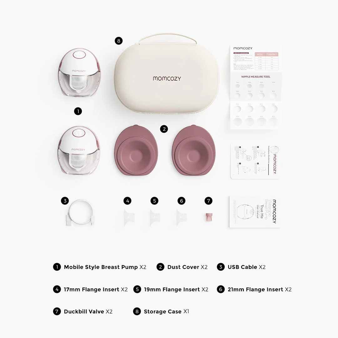Momcozy M6 Double Breast Pump - White - Image 2
