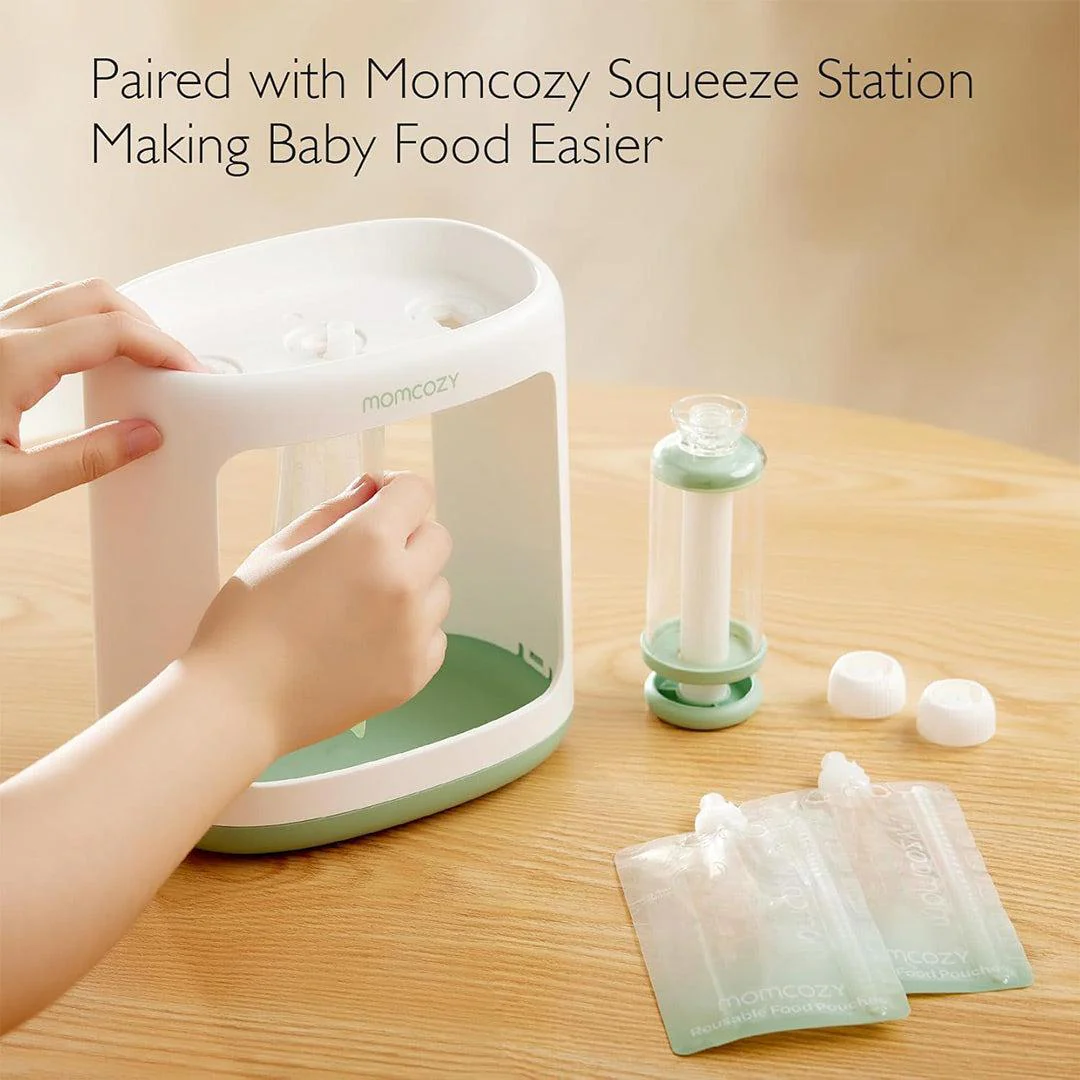 Momcozy Reusable Baby Food Pouches for Toddlers 10pc (5oz） - Image 2