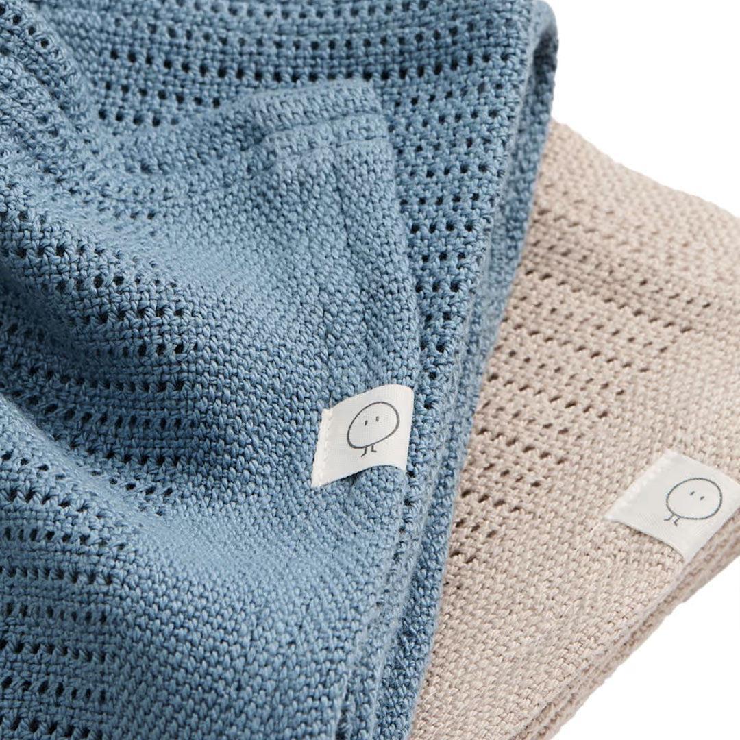 MORI 2pk Cellular Blanket - Blue - Image 2