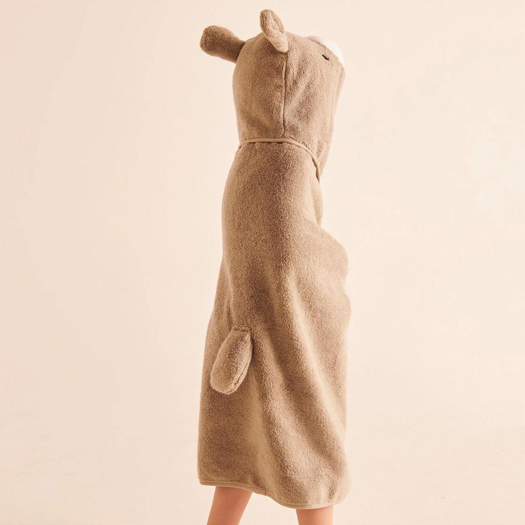 MORI Animal Hooded Toddler Towel - Bear - Image 3