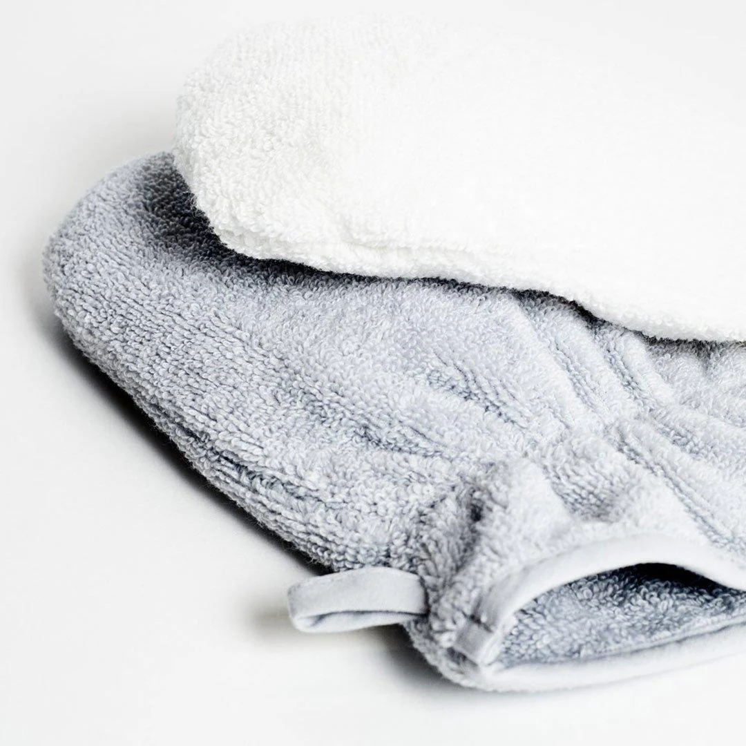 MORI Bath-Time Towel Mitt - Blue - Image 2