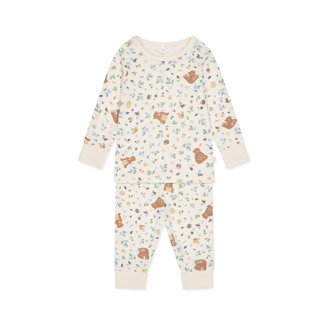 MORI Bear Print Pyjamas - Honey Bear Print