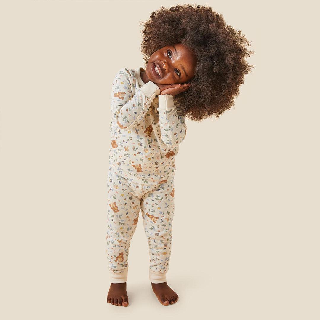 MORI Bear Print Pyjamas - Honey Bear Print - Image 2