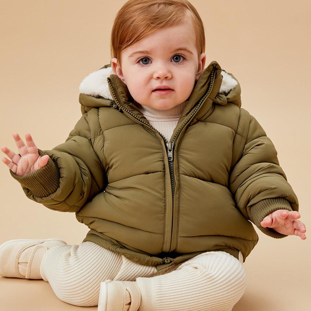 MORI Recycled Waterproof 3-In-1 Padded Coat - Olive - Image 3