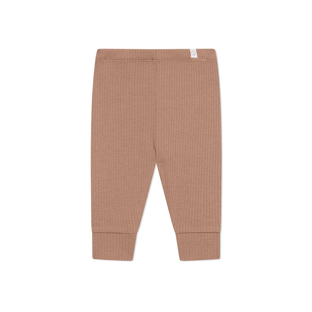 MORI Ribbed Bear Face Pyjamas - Bear + Brown - Image 5