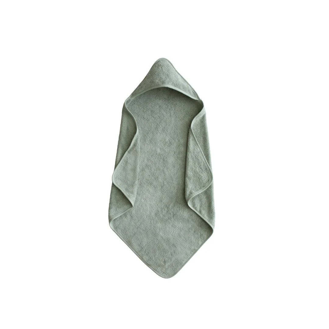 Mushie Hooded Towel - Moss