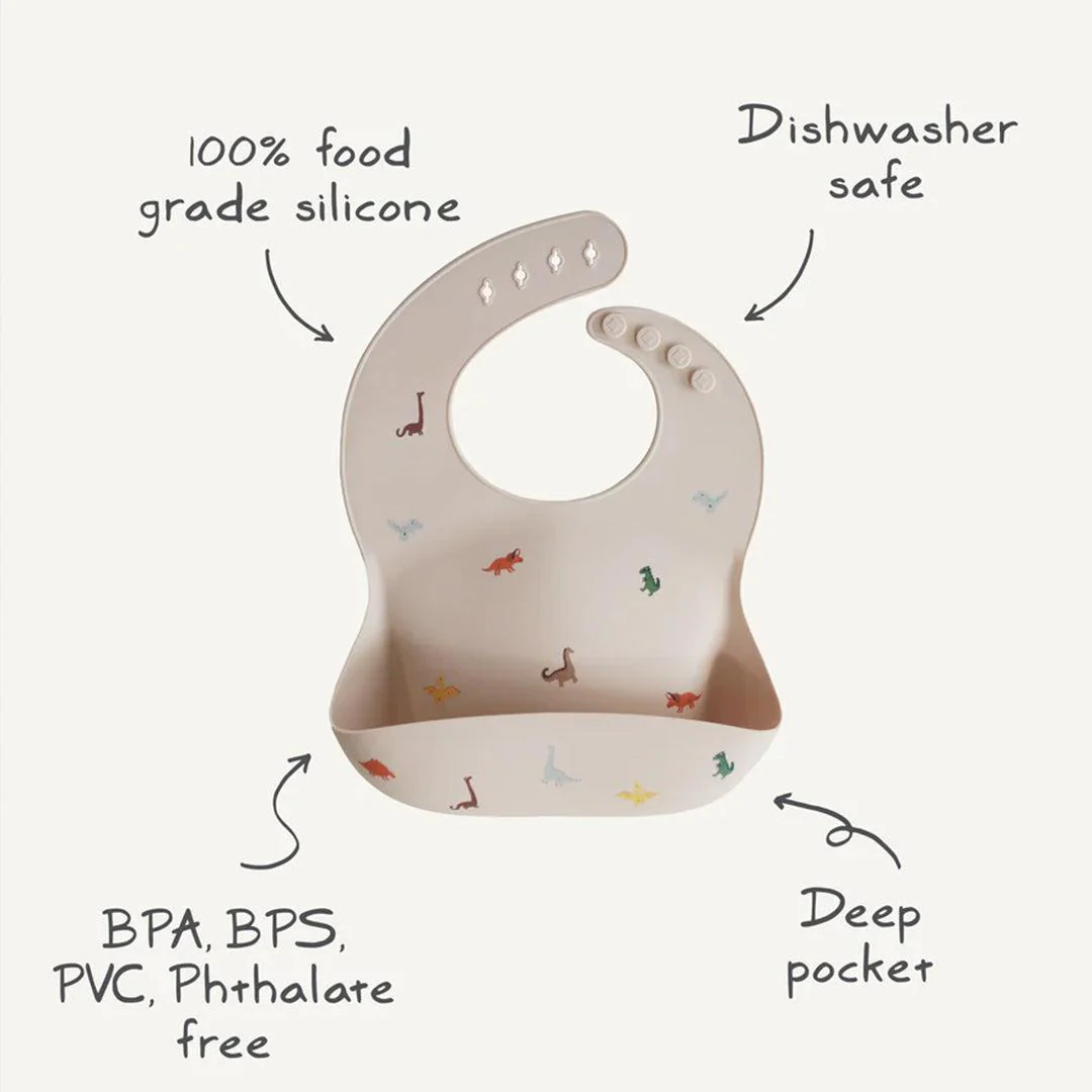 Mushie Silicone Bib - Bows - Image 5
