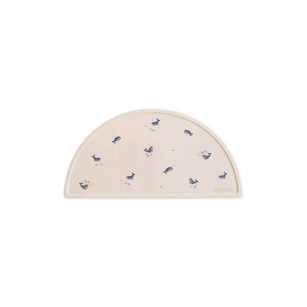 Mushie Silicone Mat - Whales