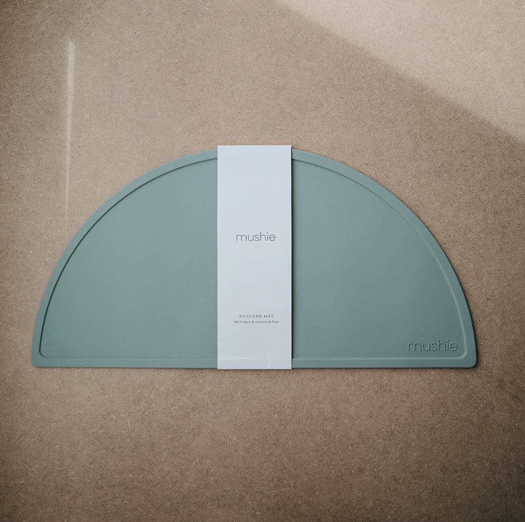 Mushie Silicone Placemat - Cambridge Blue - Image 2
