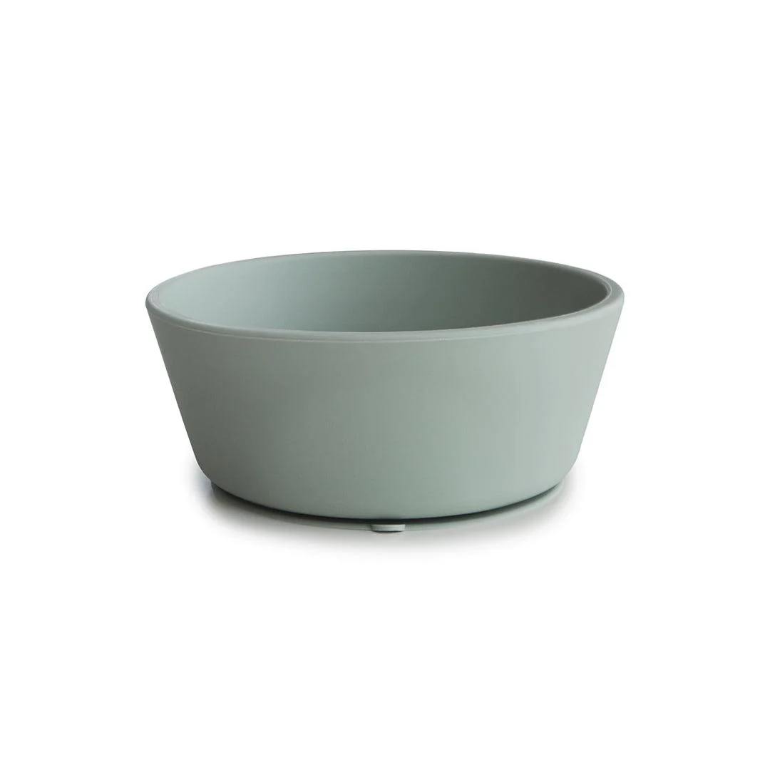 Mushie Silicone Suction Bowl - Cambridge Blue - Image 5
