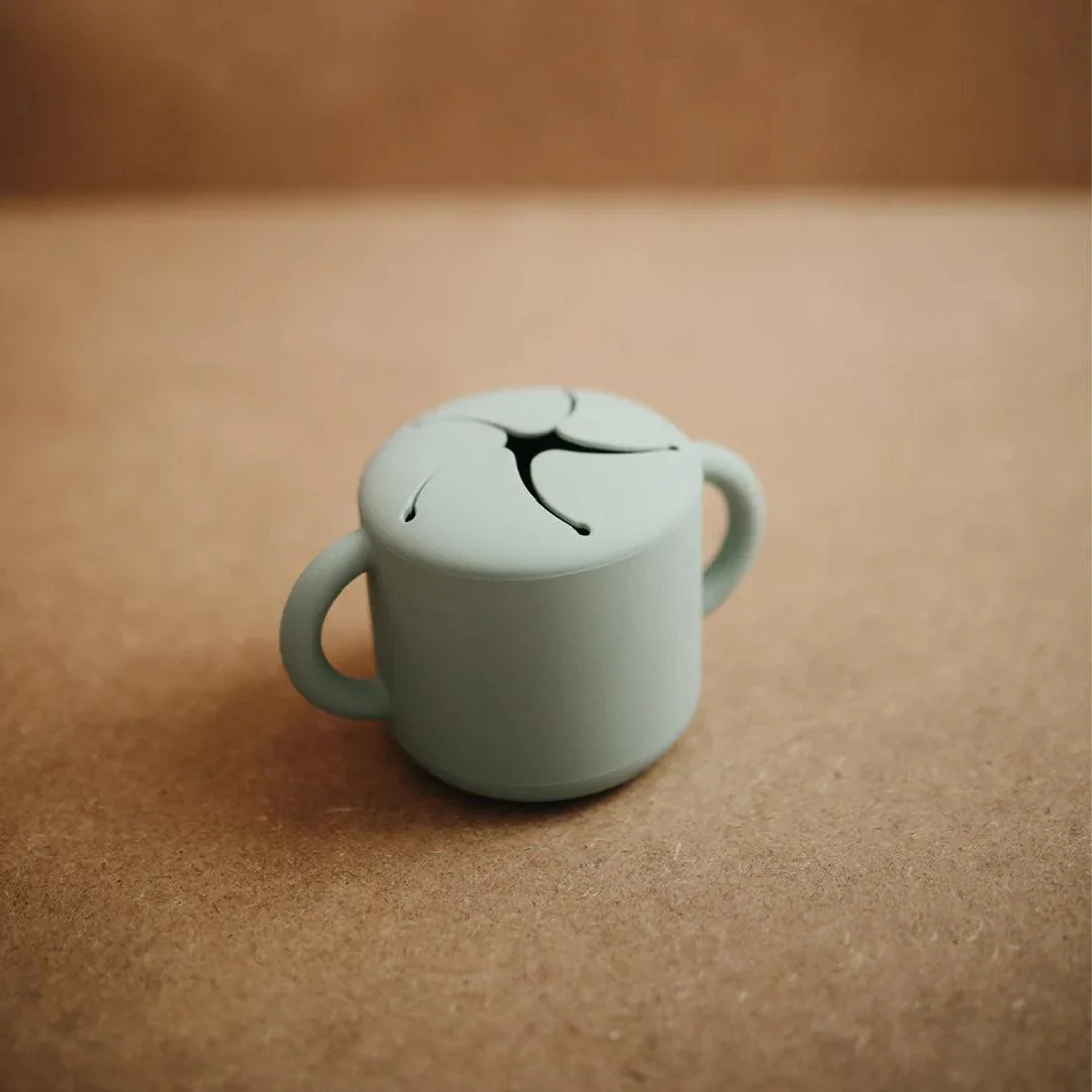 Mushie Snack Cups - Cambridge Blue - Image 2