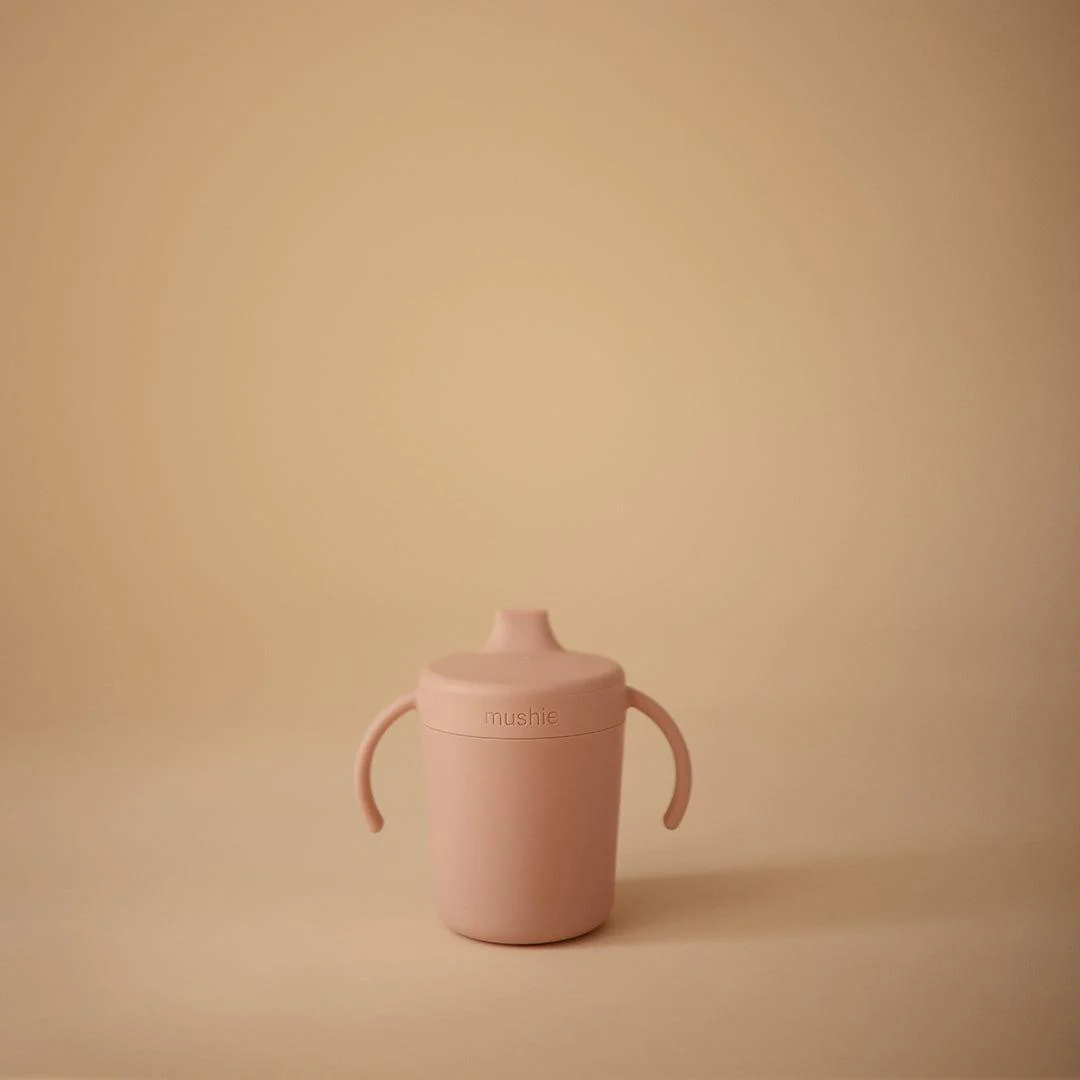 Mushie Trainer Sippy Cup  - Blush - Image 3