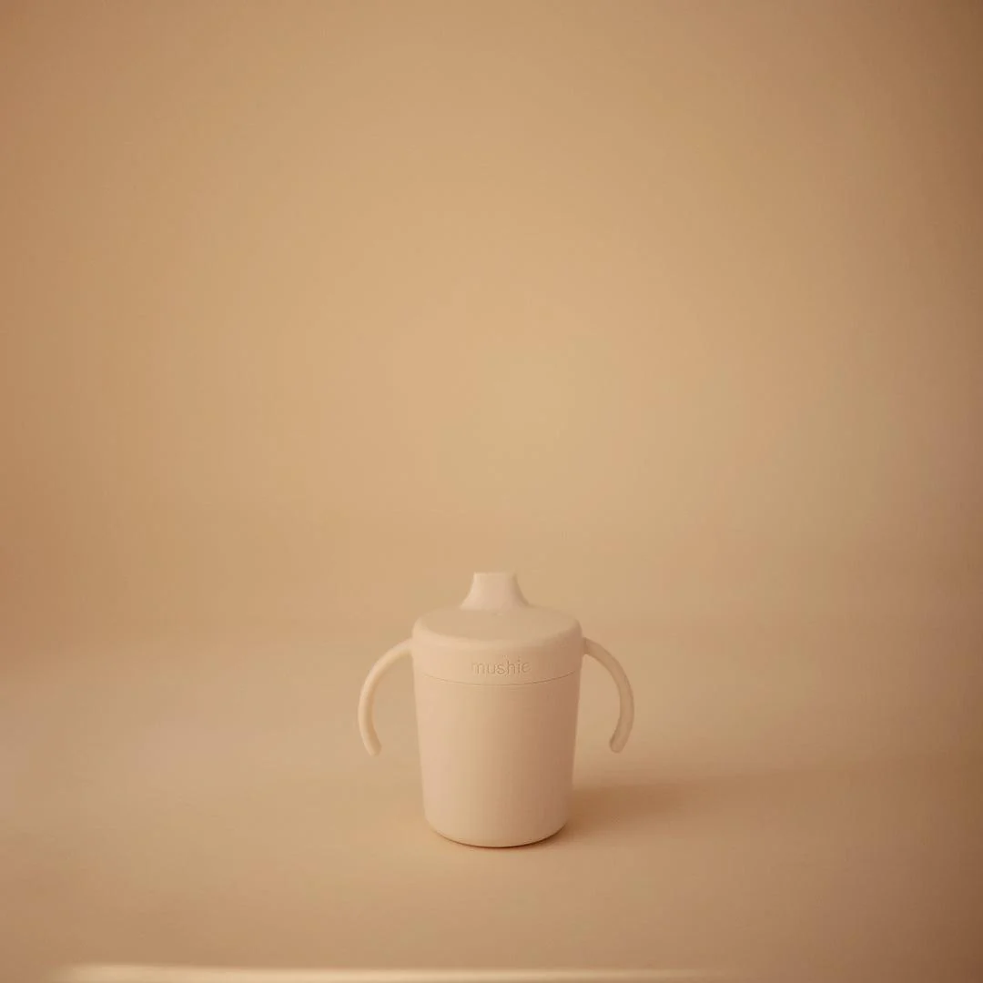 Mushie Trainer Sippy Cup  - Ivory - Image 3