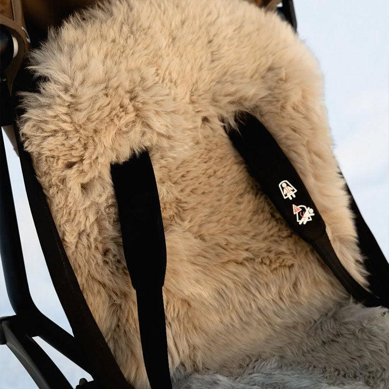 Naturally Sheepskins Deluxe Sheepskin Pram Liner - Taupe - Image 5