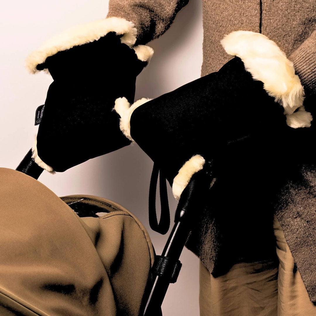 Naturally Sheepskins Stroller Hand Mittens - Black - Image 2