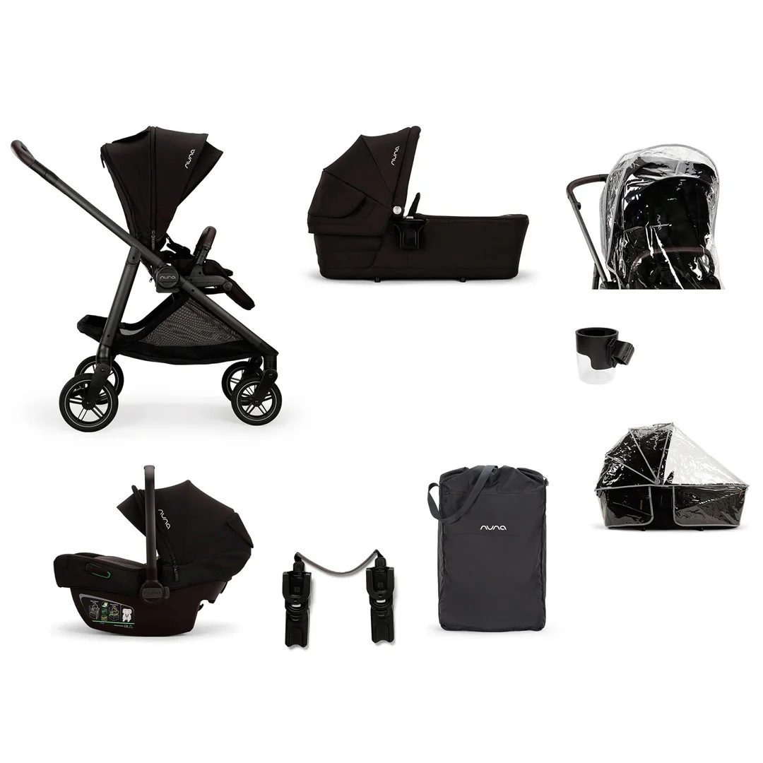 Nuna SWIV Stroller + PIPA NEXT Travel System - Caviar - Image 10